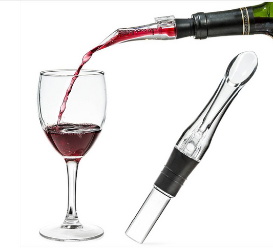 Non-drip acrylic wine pourer