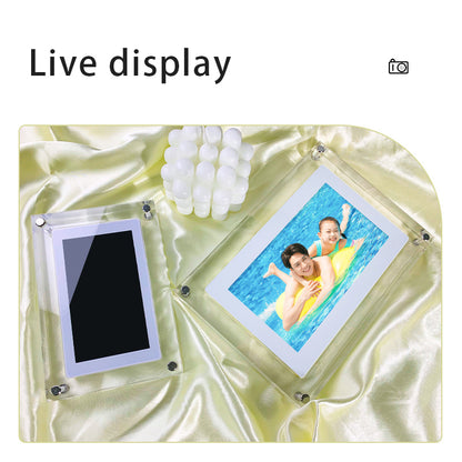 1GB digital photo, video frame with Type-C battery.